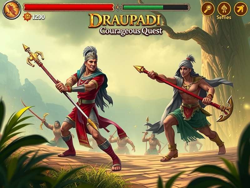 Combat Scene from Draupadi S Courageous Quest